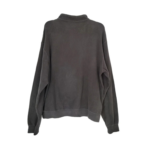Peter Millar Pullover Black Long Sleeve Sweatshirt 1/4 Zip Size L 100% Cotton - Picture 2 of 6